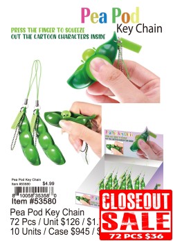 Pea Pod Keychain